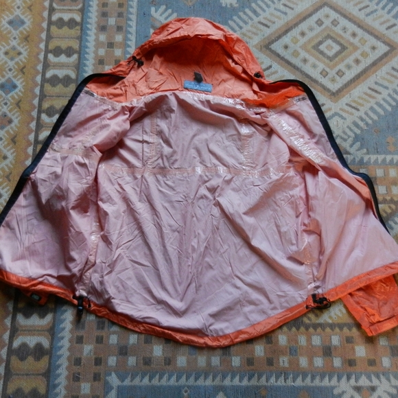 William Joseph Rain Jacket Adult Medium Orange Black Waterproof Fishing Shell - Picture 6 of 11